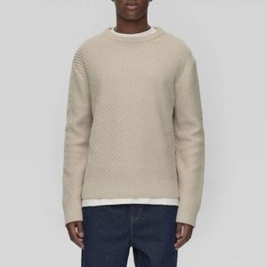 Minimum Stein Cotton Ribbed Sweater Size L